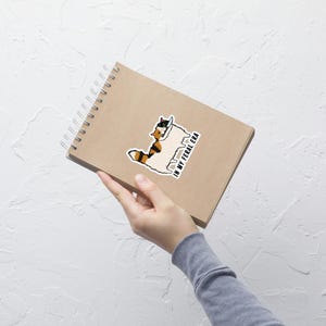 In My Feral Era Funny Calico Cat With Knife Bubble-free stickers