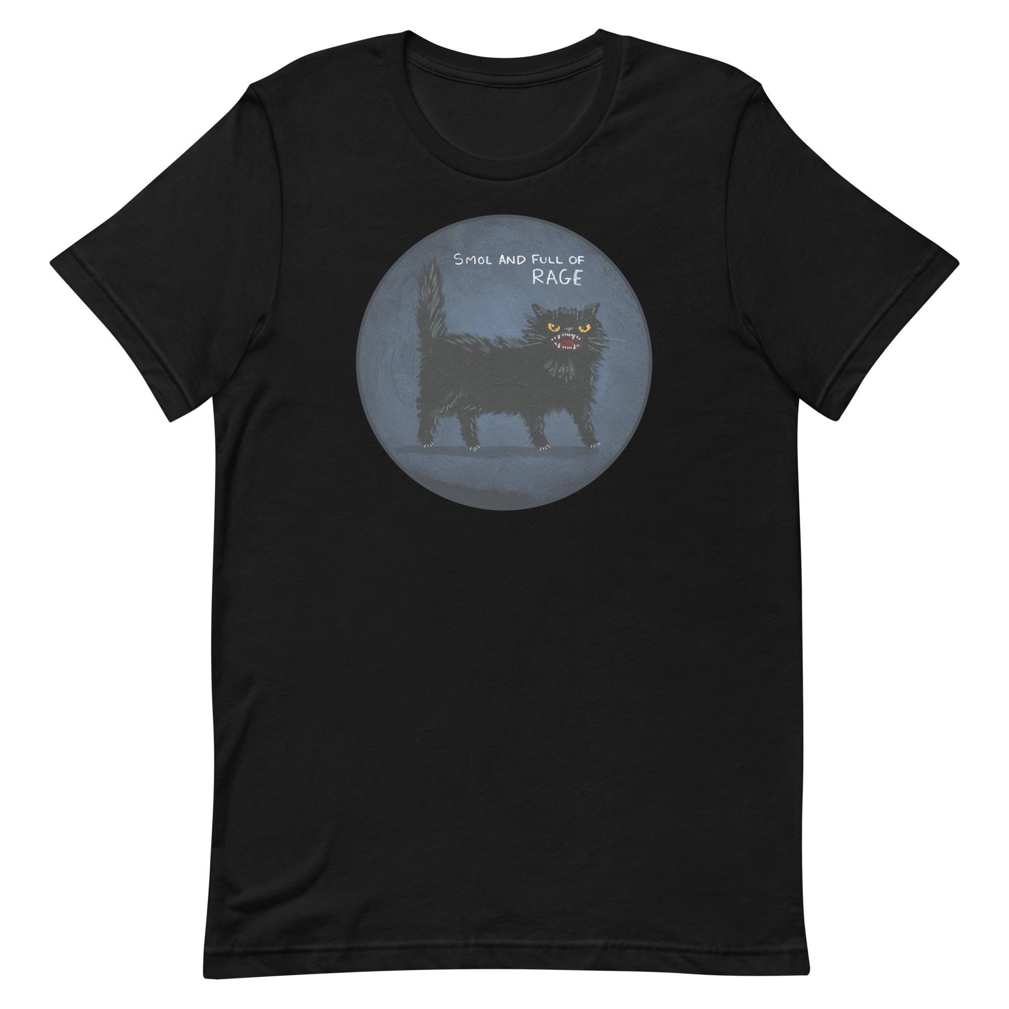 Smol and Full of Rage Cat Unisex t-shirt