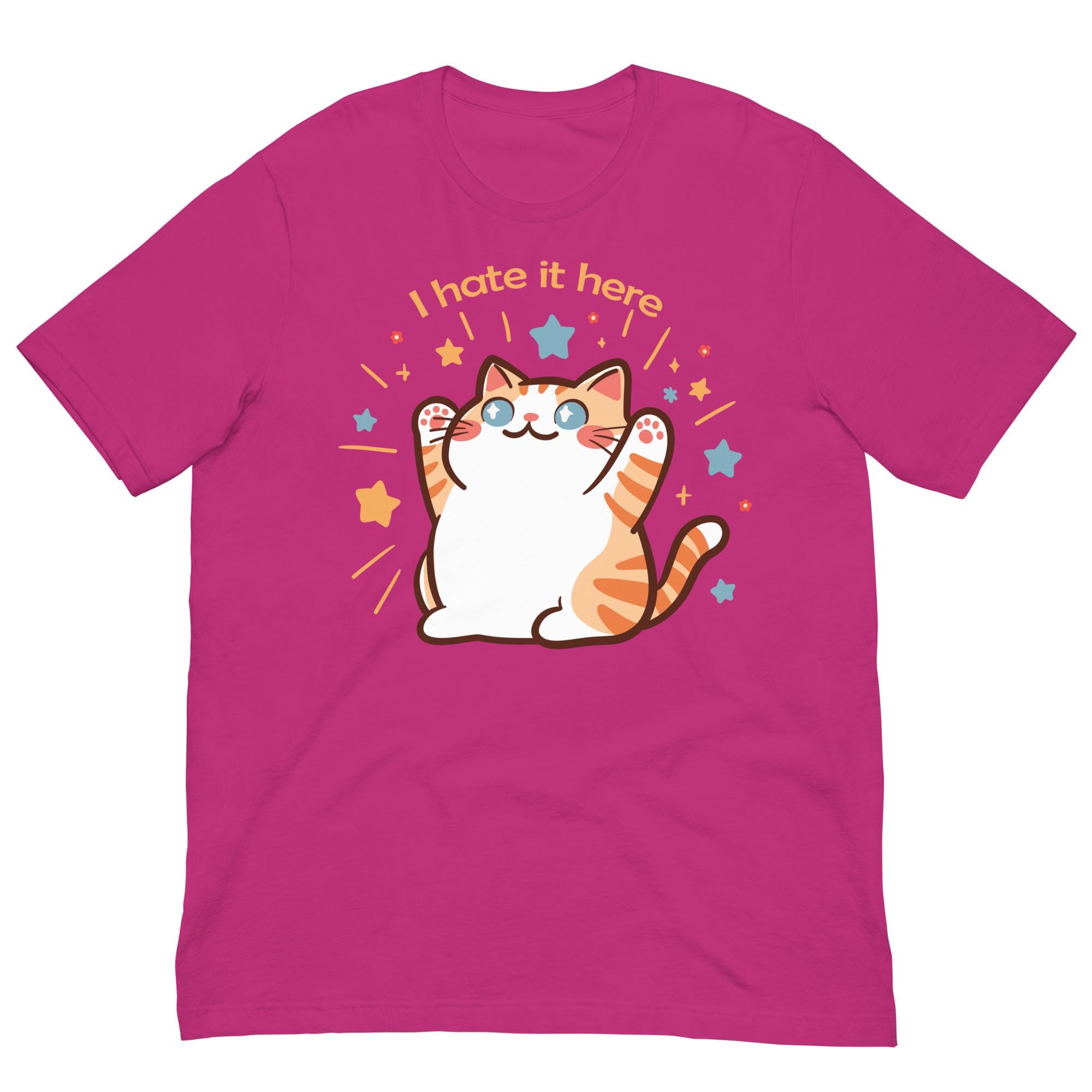 I Hate It Here Cat Art Unisex T-shirt - Etsy