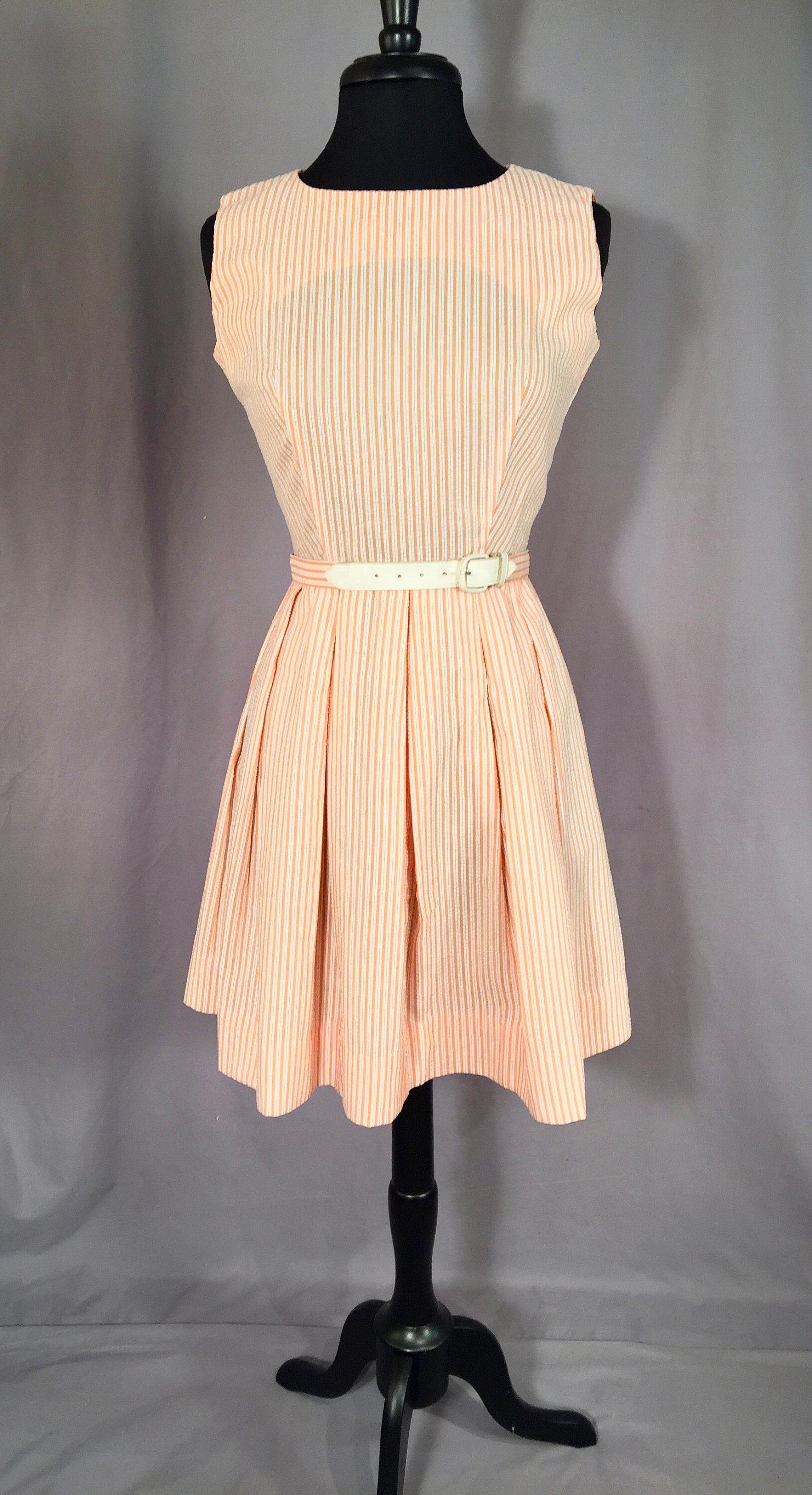 seersucker stripe dress