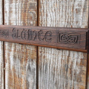 Carved Celtic Sign "Slainte"