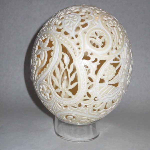 Custom Paisley Ostrich Egg