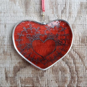 Painted Heart Suncatcher image 2