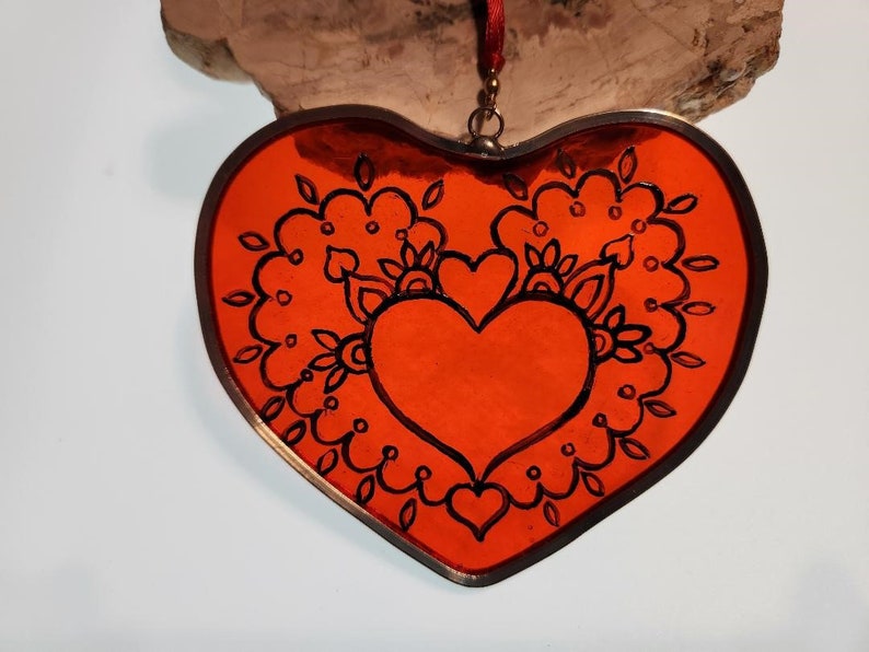 Painted Heart Suncatcher image 1