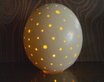 Ostrich Egg Lamp