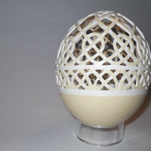 Celtic Knot Ostrich Egg
