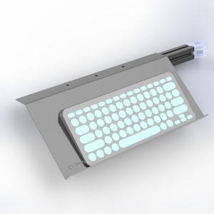 Simulation Cockpit Keyboard Holder Single Axis Foldable Stand Adjustable Gaming Desk Accessory