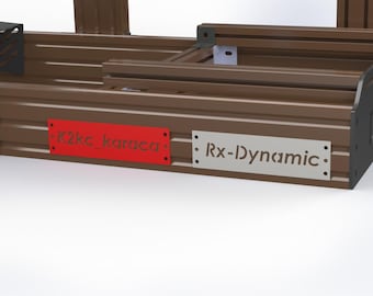 Custom Sim Rig Name Plate: Personalized Racing Nickname Sign