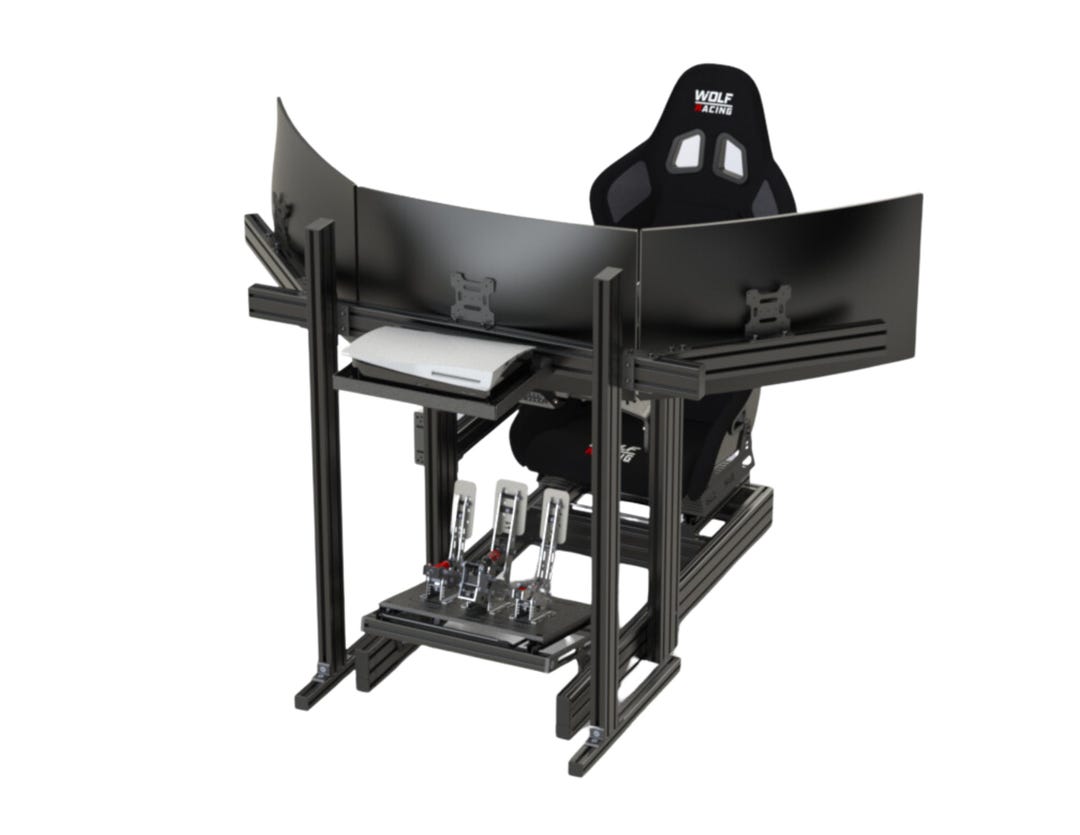 PS5 Console Mount | Sim Racing Cockpit Holder, Black Steel - Etsy