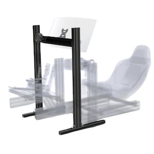 Universal VESA Monitor Stand for Racing Simulator | 75x75 to 300x200 | Adjustable Sim Racing Cockpit Mount for 27”-49” Screen
