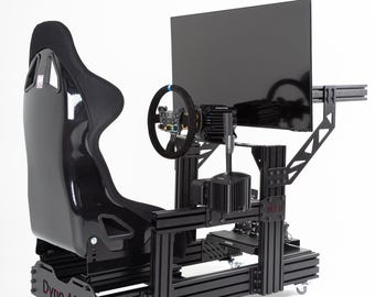 GT Sim Racing Cockpit: verstelbare stuurstand en stoel - universeel chassis