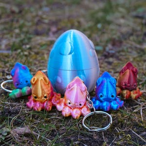 Mystery Octopus Keychain Collection