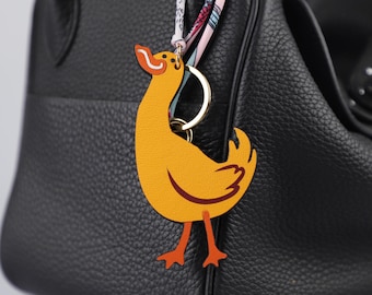 Handmade Duck Bag Charm: Kawaii Purse Accessory