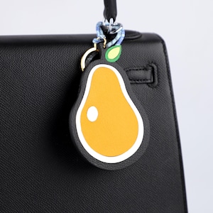 Handgefertigte Birne Taschenanhänger: Obst Taschenanhänger Accessoire