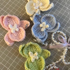 Handmade Orchid Charm/Keychain - Charming Gift for Flower Lovers