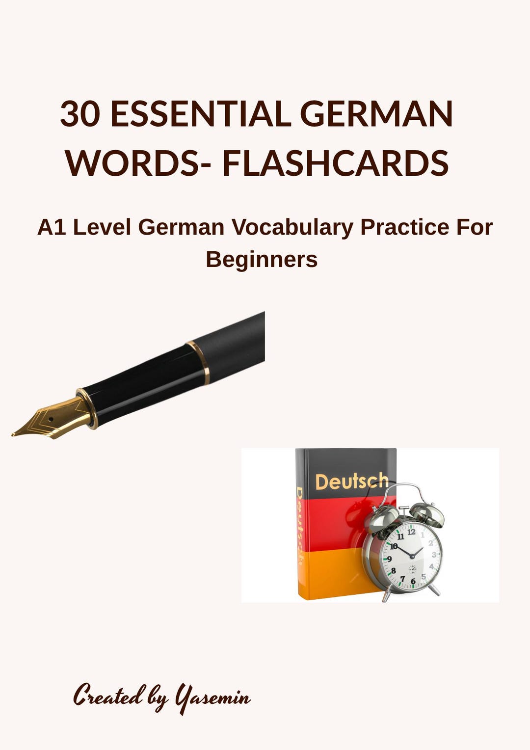German A1 Flashcards PDF – 30 Essential Verbs for Beginners | Learn ...