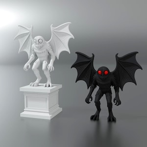 Mothman Statue Cryptid Statue Gift Miniature 3D Printed