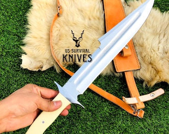 14 inches Long Blade Hunting Knife | Hunting Bowie Knife | Outdoor Knife | Survival Gear | Long Bowie | Collectible Knife | Gift For Him