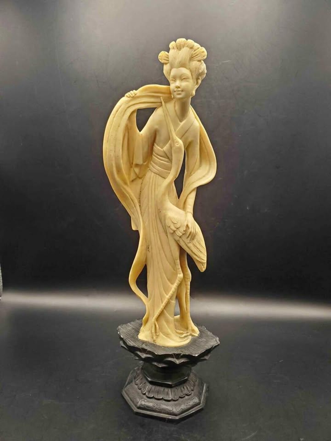 Vintage Geisha Sculpture, Signed A Santini Sculpture, Vintage Italy ...