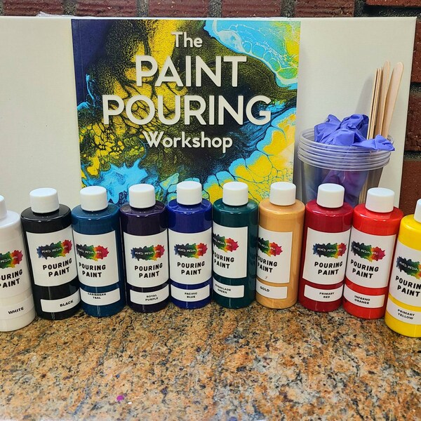 Paint Pour Kit Etsy