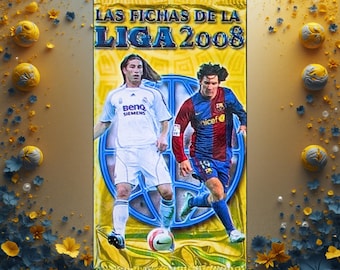 2008 Las Fichas La Liga Sealed Football Card Pack - Lionel Messi