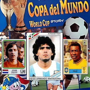 1990 Panini World Cup Story Sealed Sticker Pack | Pelé, Maradona, Cruyff & More | Vintage Legends Series