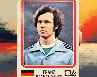 1974 Panini World Cup Franz Beckenbauer ORIGINAL Germany Sticker