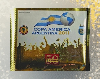 2011 Panini Copa America Sealed Sticker Pack - Neymar Rookie
