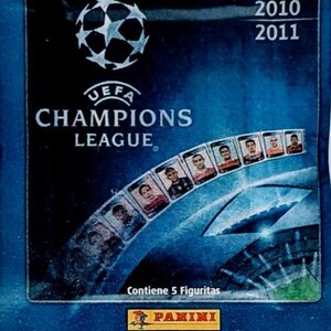 2010/11 Panini Champions League (Made in Brazil) Sealed Football Sticker Pack