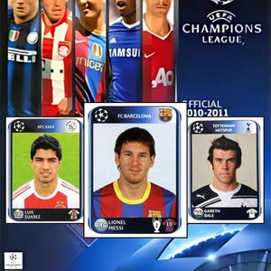 2010/11 Panini Champions League (Made in Brazil) Sealed Football Sticker Pack