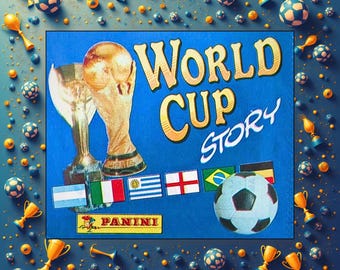 1990 Panini World Cup Story Sealed Sticker Pack - Pelé - Maradona - Johan Cruyff - Franz Beckebauer