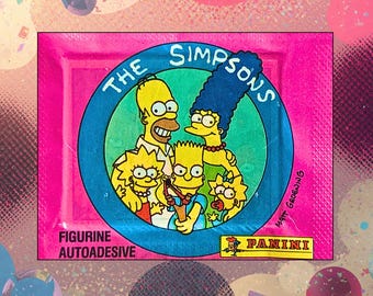 1991 Panini The Simpsons Sealed Sticker Pack
