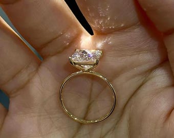 3 Carat Princess Cut Diamond Engagement Ring – IGI Certified, 14k Gold Choice