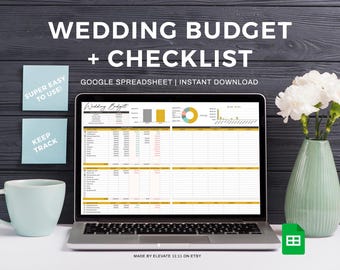 Spreadsheet bruiloft budgetplanner bruiloft budgetsjabloon bruiloft organisator bruiloft checklist takenlijst Google Spreadsheets budget beheren feest