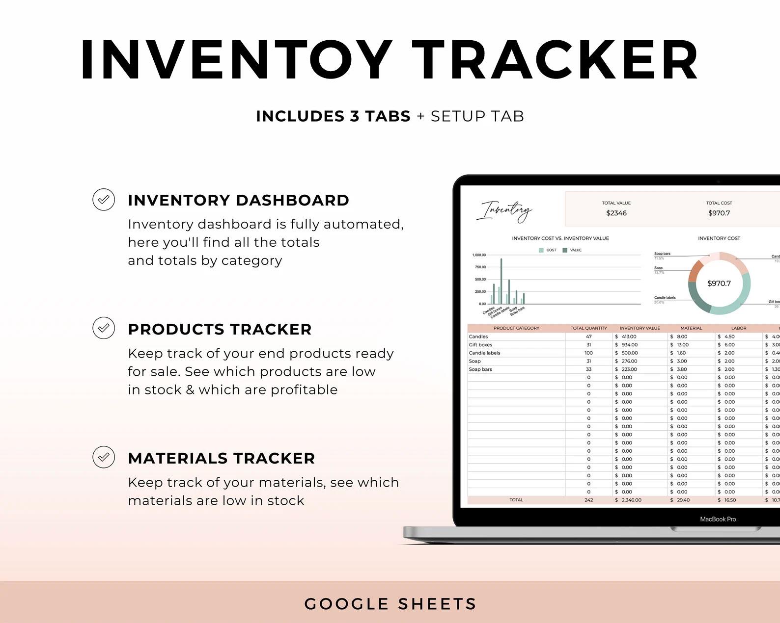 Inventory Tracker Spreadsheet Inventory Management Inventory Sheet ...
