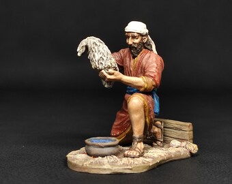 God's Sign for Gideon — Hand-Painted Collectible Tin Miniature from the Holy Scriptures Series | Scale 1:32