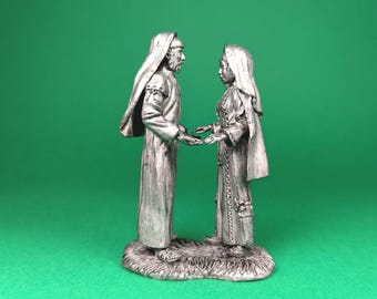 Figur Jacob heiratet Rachel - Sammlerstück Zinnminiatur (54 mm)