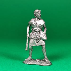 Figurine David the shepherd - Collectible Tin Miniature (54mm)