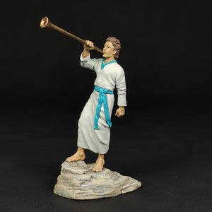 Collectible painted TIN miniature Angel Moroni from the series «Book of Mormon Figures» | Scale 1:32 (54mm)