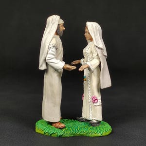 Collectible painted TIN miniature Jacob marries Rachel from the series «Figures from the Holy Scriptures» | Scale 1:32 (54mm)