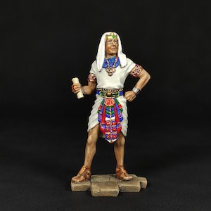 Collectible painted TIN miniature Joseph the second man after Pharaoh from the series «Figures from the Holy Scriptures» | Scale 1:32 (54mm)