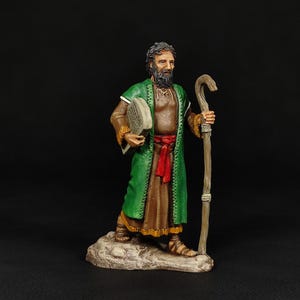 Collectible painted TIN miniature Moses with the Tablets of Revelation from the series «Figures from the Holy Scriptures» |Scale 1:32 (54mm)