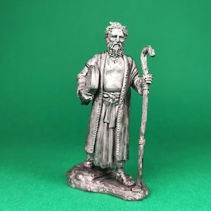 Figurine Moses with the Tablets of Revelation - Collectible Tin Miniature (54mm)