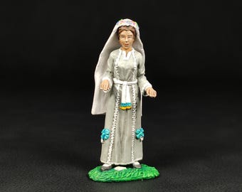 Collectible painted TIN miniature Bride in ancient Israel from the series «Figures from the Holy Scriptures» | Scale 1:32 (54mm)