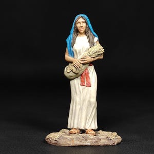 Ruth in the Harvest Field — Hand-Painted Collectible Tin Miniature from the Holy Scriptures Series | Scale 1:32