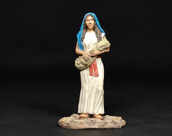 Ruth in the Harvest Field — Hand-Painted Collectible Tin Miniature from the Holy Scriptures Series | Scale 1:32