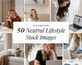 Neutral Lifestyle Stock Photos | 50+ Business Images (MRR Digital Download)