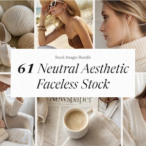 Neutral Aesthetic Faceless Stock Photos | Digital Branding Images | Minimalist Content | JPG Digital Download