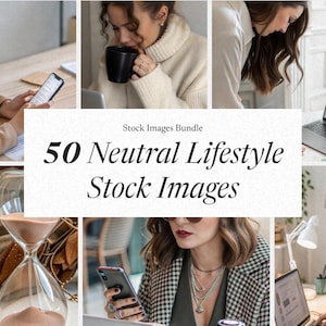 Neutral Lifestyle Stock Images: Faceless Business Photos (MRR Digital Download)