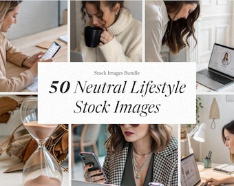 Neutral Lifestyle Stock Images: Faceless Business Photos (MRR Digital Download)